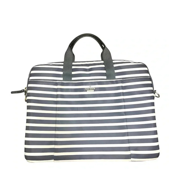 kate spade Handbags - Kate Spade black and and white bag tote laptop bag travel
